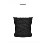 Dark In love Gothic Crinkle Rose Halter Top TW436