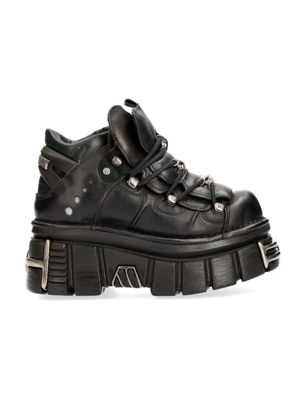 New Rock Tower Ankle Boot Black M-106-S112