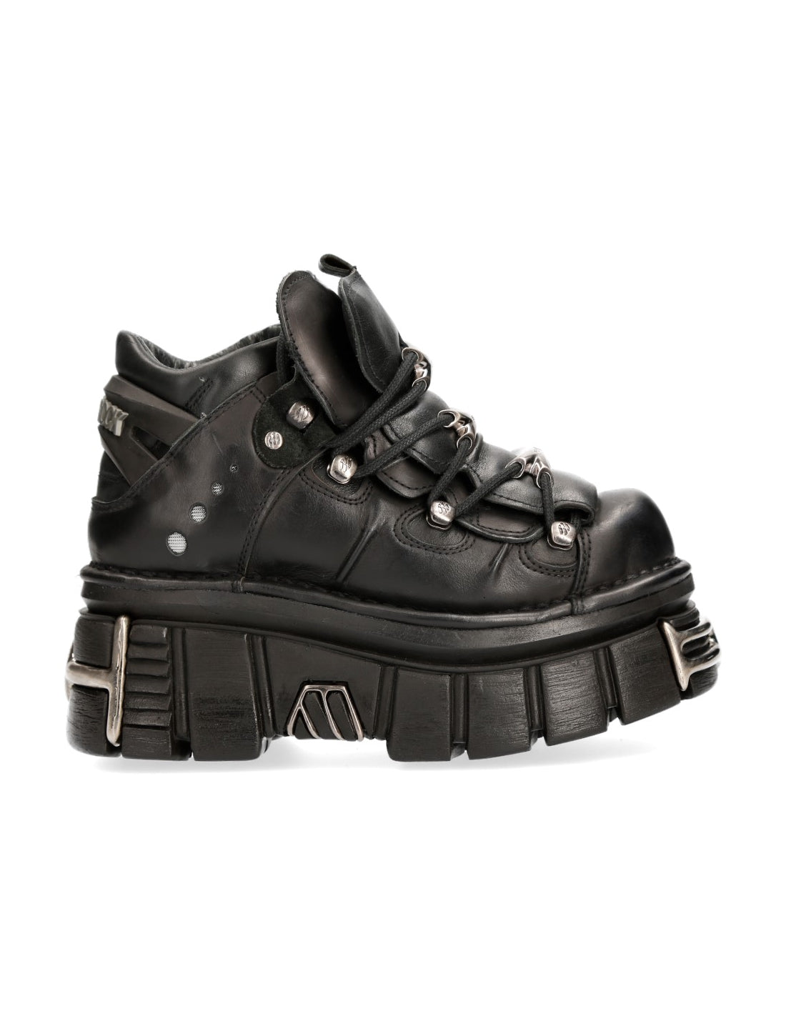 New Rock Tower Ankle Boot Black M-106-S112