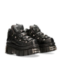 New Rock Tower Ankle Boot Black M-106-S112
