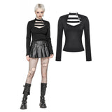 Dark In Love Minimalist Punk Versatile Top TW562