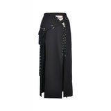 Dark In Love Punk High Slit Long Skirt KW161