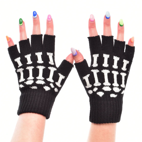 Poizen Industries BGS Fingerless Gloves [Black/White]