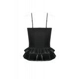 Dark In Love Vintage Velvet Coffin + Cross Top TW696