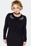 Jawbreaker Night Moth Black Cardigan