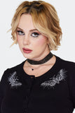 Jawbreaker Night Moth Black Cardigan