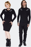 Jawbreaker Night Moth Black Cardigan
