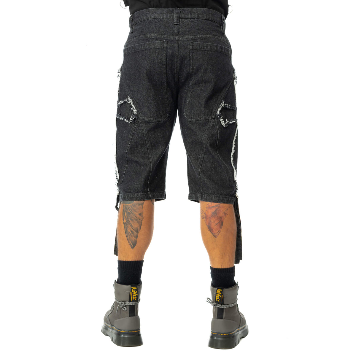 Poizen Industries  Crux Noctis Shorts [Black Stonewash]