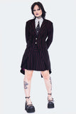 Jawbreaker Striped Long Blazer Tailcoat