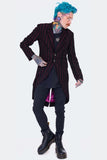 Jawbreaker Striped Long Blazer Tailcoat