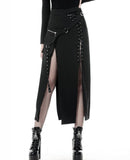Dark In Love Punk High Slit Long Skirt KW161