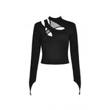 Dark In Love Punk Rock Hollow Out Top TW455
