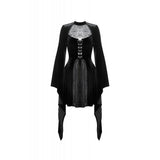 Dark In Love Gothic Spiderweb Velvet Dress DW891
