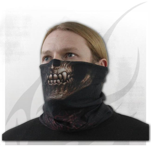 Spiral Direct Goth Skull Face Wrap