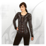 Spiral Direrct Gothess Wrap Long Sleeve Top