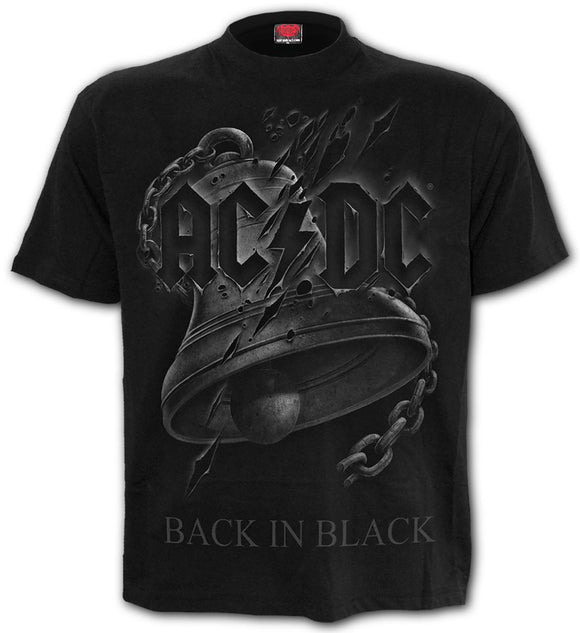 Spiral Direct AC/DC-Back In Black Torn Unisex T-Shirt
