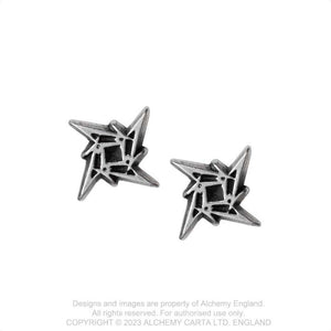 Alchemy Rocks Metallica Ninja Star Logo Ear Studs