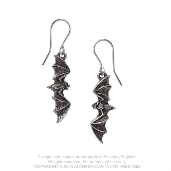 Alchemy England Nightflight Bat Wing Earrings