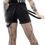 Vixxsin Undead Shorts [Black Stonewash]