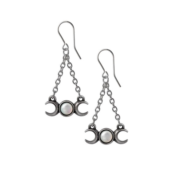 Alchemy England Wiccan Moon Earrings