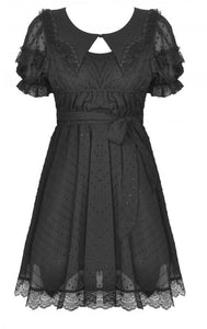 Dark In Love Dead Bat Doll Collar Mini Dress DW512
