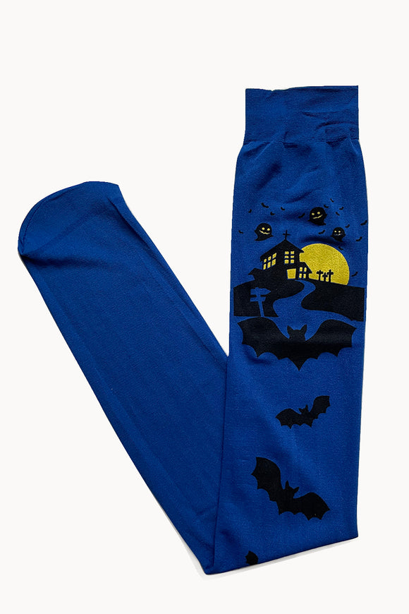 Banned Apparel Full Moon Bats Over Knee Thigh Highs