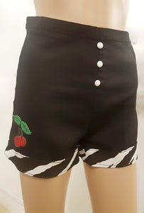 Fifi's Alternative Zebra Cherry Shorts