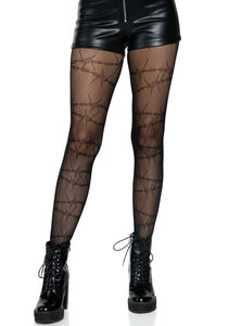 Leg Avenue Barbed Wire Fishnet Tights 9717