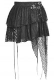 Dark In Love Lace Irregular Mini Skirt KW212