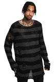 Killstar Ash Distress Knit Sweater