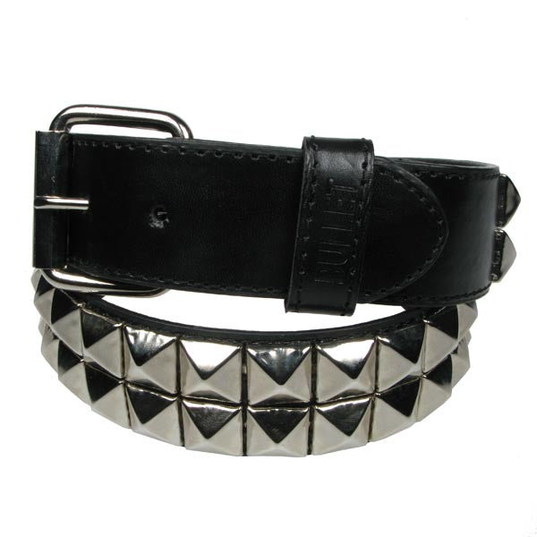 Bullet 69 2 Row Pyramid Stud Belt