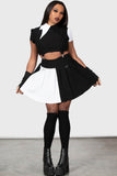 Killstar Hels Harlequin Mini Skirt
