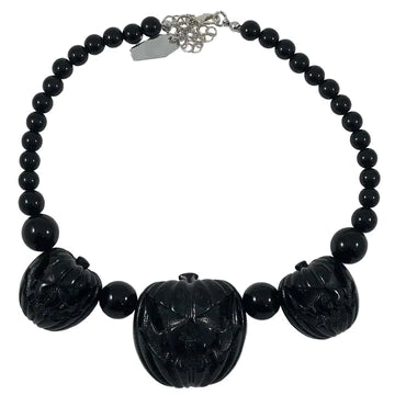Kreepsville 666 Jack O' Lantern Pumpkin Necklace [Black]
