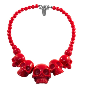 Kreepsville 666 Skull Collection Necklace [Red]