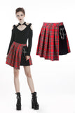 Dark in Love Tartan Pin mini skirt KW135