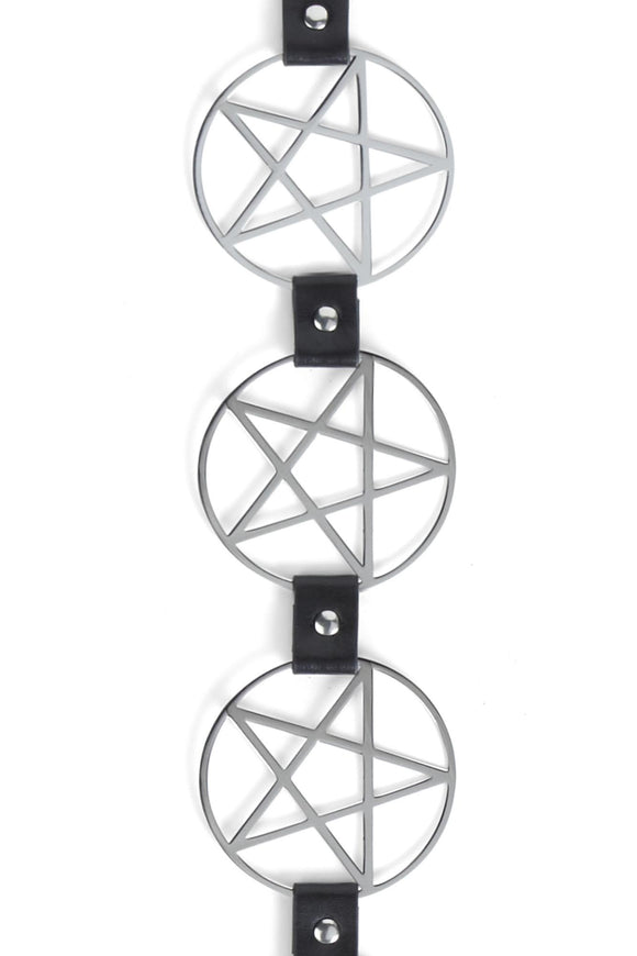 Killstar Pentagram Belt ( Silver)