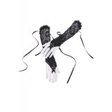Dark In Love Gothic Lace Oversleeve With Ribbon Rope AGL002