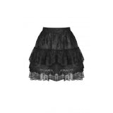 Dark In Love Gothic Lolita Frilly Lace Mini Skirt KW220